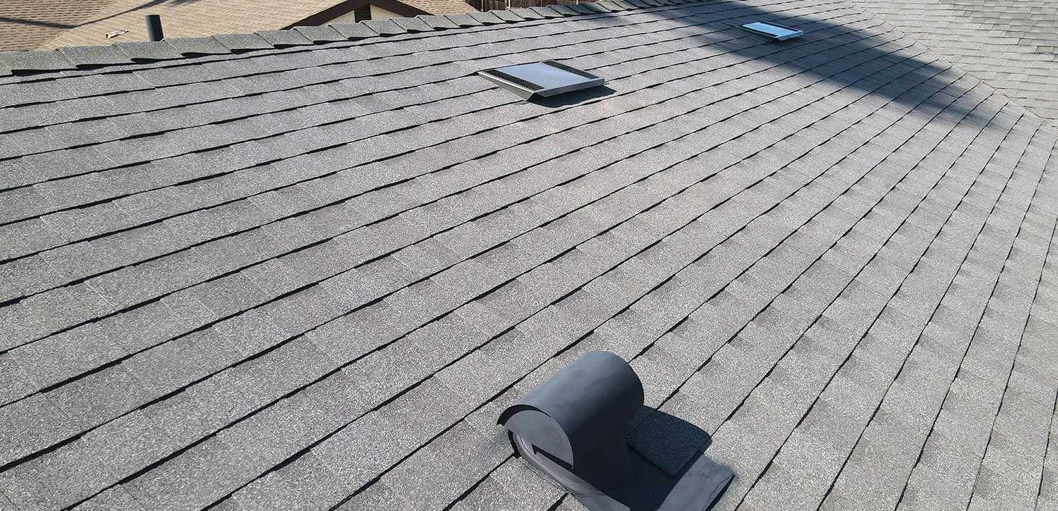New shingle roof installed by TR Construction in Mira Mesa