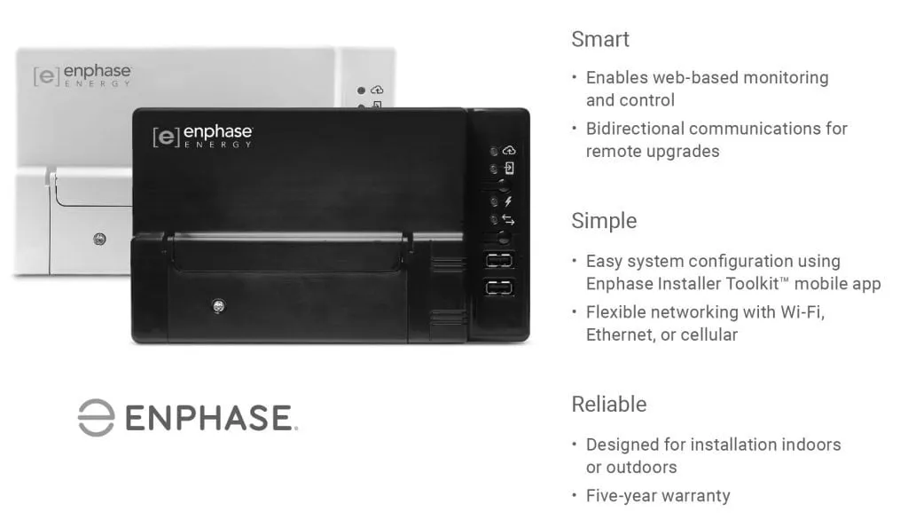 Enphase Envoy-S communications gateway product sheet: smart, simple, reliable