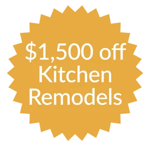 $1,500 off Kitchen Remodel